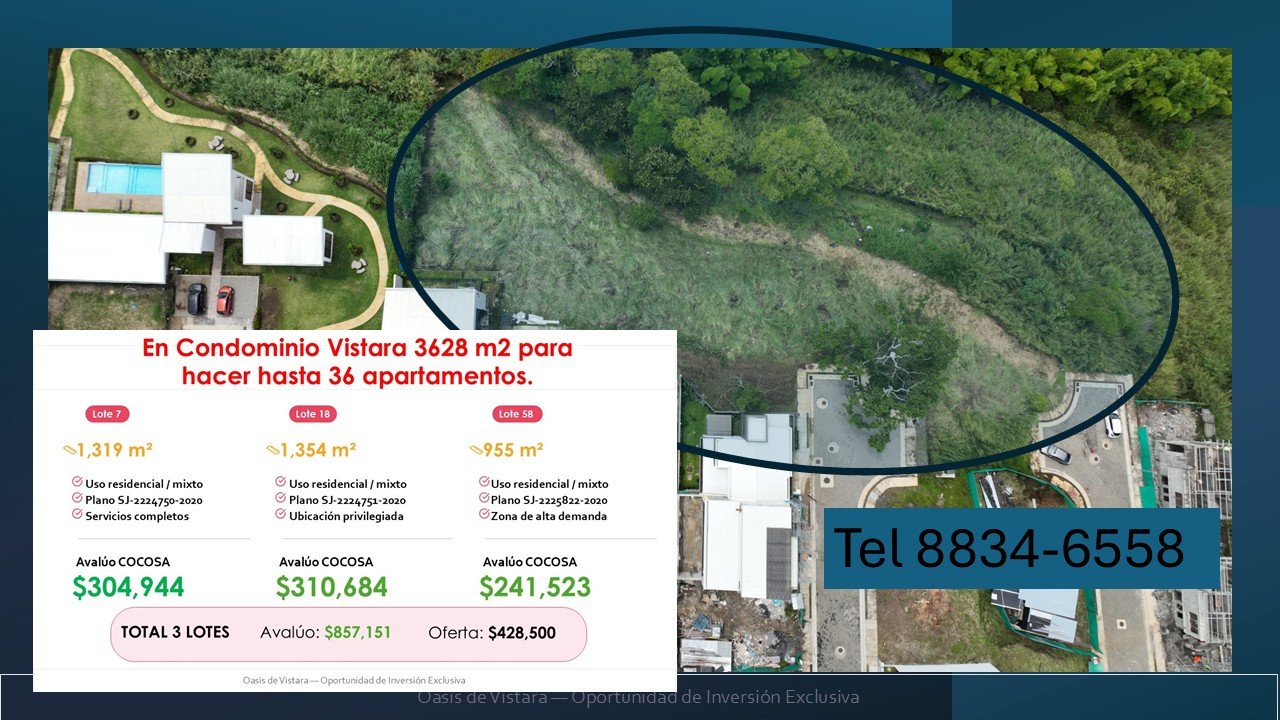 Vistara Lot 7–18–58 (3,628 m² for 36 Apartments) — Oasis de Vistara Presentation